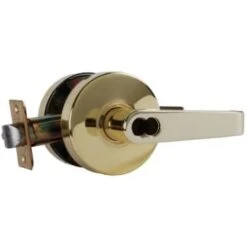 Arrow™ Ri Series Entrance Office Cylindrical Lockset W/ Less Cores (Brass)
