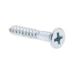 GENERIC Wood Screws, Flat Head, Phillips, Zinc, Package Of 50.