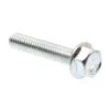 GENERIC Serrated Flange Bolts,Zinc, Package Of 25.