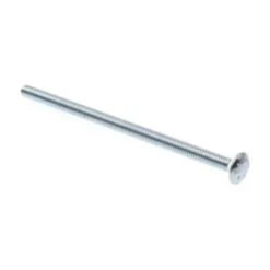 GENERIC Carriage Bolts, 5 In., A307 Grade A, Zinc, Package Of 50