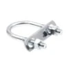 GENERIC U-Bolts, Round Bend,.-18 1- 2- Pipe,Zinc, Package Of 10