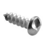Sentry One-Way Pan Sheet Metal Screw, Steel Chrome Plated (100-Pack)