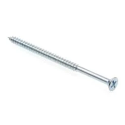 GENERIC Ws, Flat Hd, Phil Dr, #8 X 3 In., Zc Stl, Package Of 25