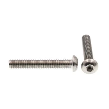 GENERIC Socket Cap Screws Button Head Hex Dr Grd 18-8 Ss , 55/16-18 X 2" Package Of 10 - Image 2