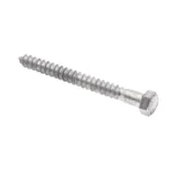 GENERIC Hex Lag Screws, 3/8in X 4in, A307 Galv Steel, Package Of 25