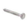 GENERIC Hex Lag Screws, 1/4in X 2in, A307 Galv Steel, Package Of 100