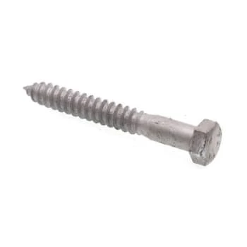 GENERIC Hex Lag Screws, 5/8in X 5in, A307 Galv Steel, Package Of 10