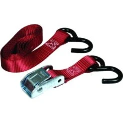 Keeper 6 Ft Nylon Cam Buckle Tie Down Strap (2-Pack)