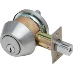 Dexter Db1000 Single Cylinder Deadbolt 6-Pin Cylinder Satin Chrome