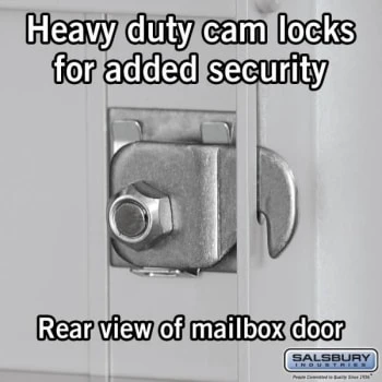 Salsbury Industries Recess Mounted 4c Horizontal Mailbox, 10 Mb1 Doors, Aluminum - Image 4