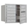 Salsbury Industries Mounted 4c Horizontal Mailbox, Double, 9 Mb1 Doors, Aluminum