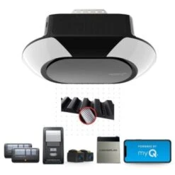 Chamberlain Led 2000 Smart Garage Door Opener With Battery Backup, B6713t/c