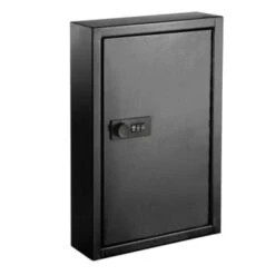 Adir Office Steel Heavy-Duty 40-Key Cabinet W/comb Lock Black W/100 Key Tag