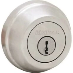 Kwikset 599 Gatelatch Satin Chrome Double Cylinder Deadbolt