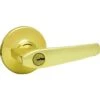 Kwikset Delta Polished Brass Keyed Entry Door Lever