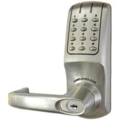 Codelocks Brushed Steel Electronic Keypad Door Lever