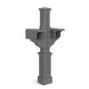 Mayne Rockport Double Mail Post - Graphite Grey
