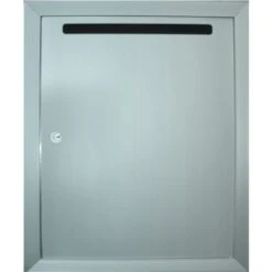 Florence Mfg Surface Mount Collection Box Aluminum , Engraved LETTERS With USPS Lock Prep