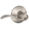 Schlage F-Series Lock F40 Privacy Lever Accent Lever (Satin Nickel)