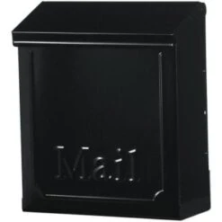 Gibraltar Mailbxes Townhouse Blk S Steel Locking Vrt Wall Mnt Mailbx