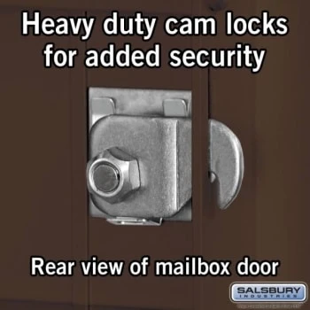 Salsbury Industries® 4c Mailbox 11 Unit 41 Inches Single 4 Mb1 Door 1 Pl5 Bronze - Image 4
