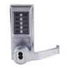 Dormakaba Mortise Combination Lever Lock, Key Override, Passage, Satin Chrome