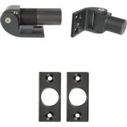 D&D Technologies Sureclose Hinge Closer Kit Aluminum Flush Mount - 180 Lbs