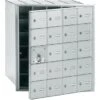 Salsbury Industries® Horizontal Mailbox, 20 Doors, Aluminum Finish