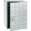 Salsbury Industries® Horizontal Mailbox, 24 Doors, Aluminum Finish