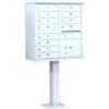 Salsbury Industries® Cluster Mailbox, 12 Boxes, White