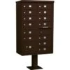 Salsbury Industries® Cluster Mailbox, 13 Boxes, Bronze
