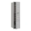 Salsbury Industries® Horizontal 4c Mailbox, 9 Boxes/1 Parcel Locker, Silver