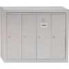 Salsbury Industries® Vertical Mailbox - 4 Doors - Aluminum