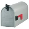 Gibraltar Mailboxes Standard Gray Galvanized Steel Rural Mailbox