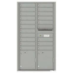 Florence Mfg Versatile 4c, Max Height Suite 20 Mailboxes, 2 Parcel Lockers, 1 Outgoing Silver