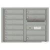 Florence Mfg Versatile 4c Mailbox, 6 High Suite, 9 Mailboxes, 1 Outgoing, Silver