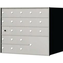 Florence Mfg 1400 Front Load Mailbox - 1 Master Door, 20 Mailboxes, 1 Parcel Locker