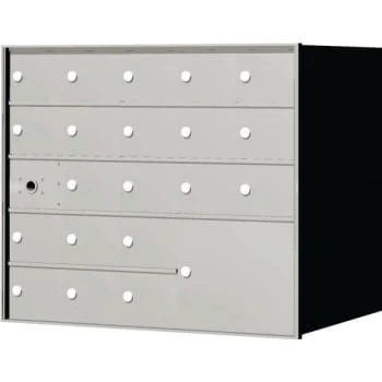 Florence Mfg 1400 Front Load Mailbox - 1 Master Door, 20 Mailboxes, 1 Parcel Locker