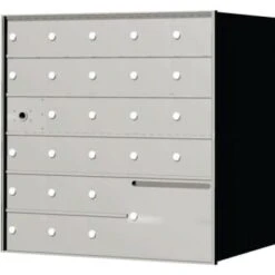 Florence Mfg 1400 Front Load Mailbox - 1 Master Door, 25 Mailboxes, 1 Parcel Locker