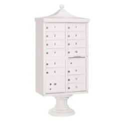 Salsbury Industries® Regency Decorative- White- -Includes Top And Cover