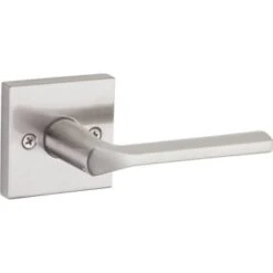 Kwikset® Lisbon® Door Lever, Square, Half Inactive/dummy, Grade 2, Metal, Satin Nickel