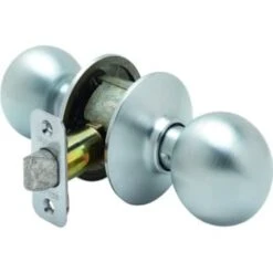 Schlage® Orbit F Series Knob, Passage, Grade Aaa, Satin Chrome