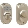 Schlage Plymouth Keypad Deadbolt With Turn-Lock, Satin Nickel