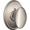 Schlage® Siena F Series Dummy Knob W/ Wakefield Trim (Satin Nickel)